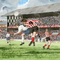 Classic Footballing Action in Watercolour...