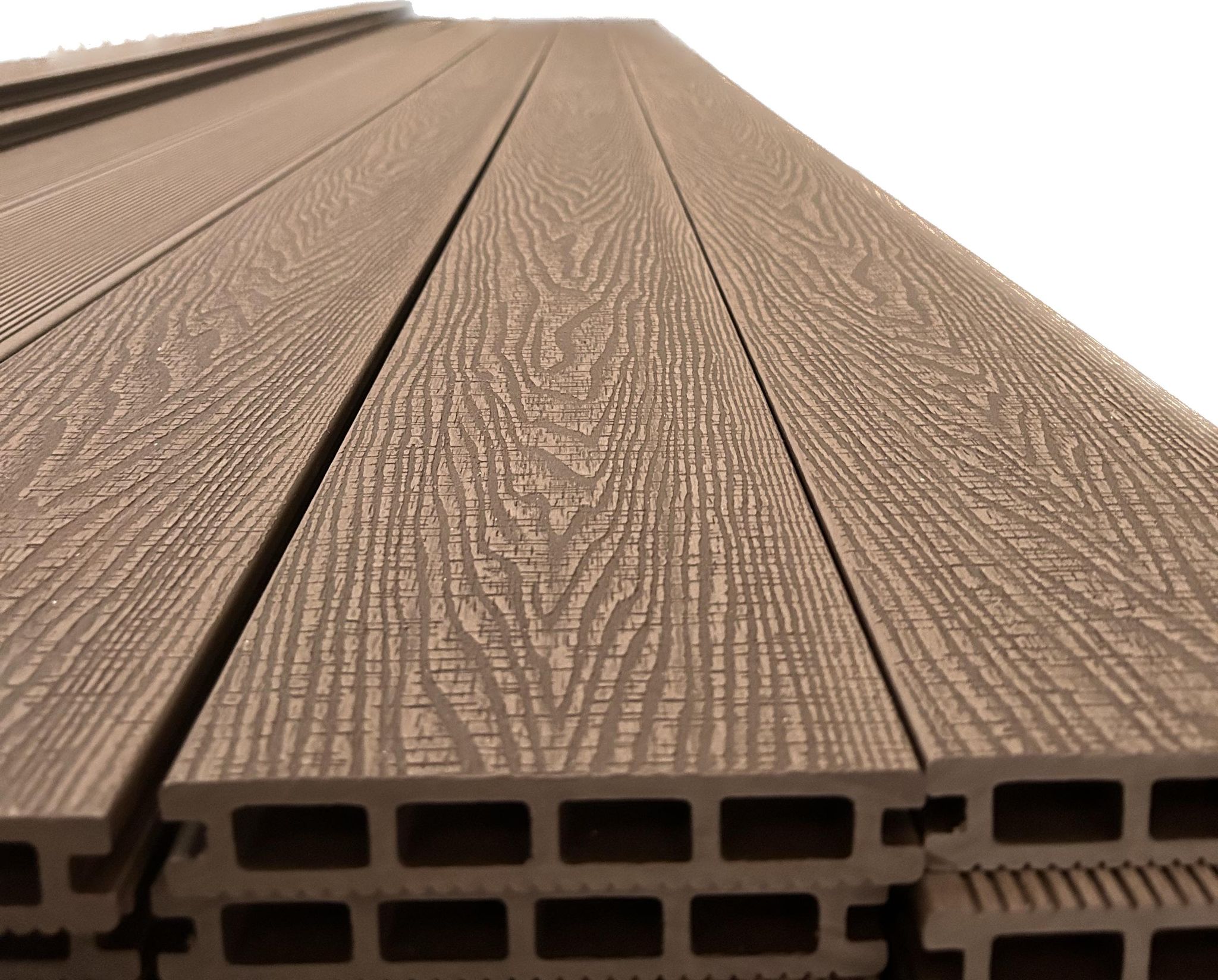 BROWN COMPOSITE DECKING BOARDS *FREE CLIPS*