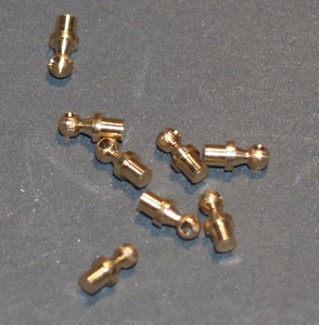 Hand Rail Knobs 3.1/2" Gauge  Nickel brass unit = 10pp 