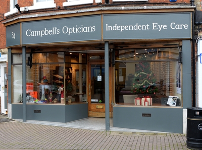 The Front of Campbells Opticians in Wantage