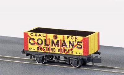 Peco 7 Plank Coal Wagon Colmans Mustard Works No.18