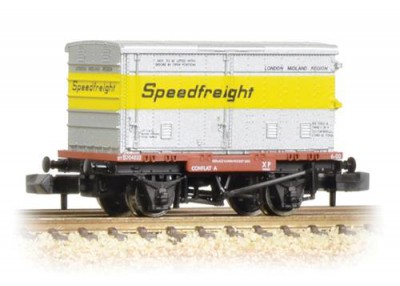 Conflat Wagon Vented Alloy BA Container Speedfreight