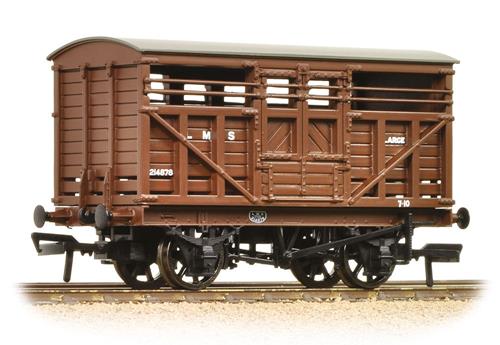 12t LMS Cattle Wagon LMS Brown
