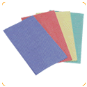 J Cloths x 50 'type' cleaning cloth coloured r/y/g/b