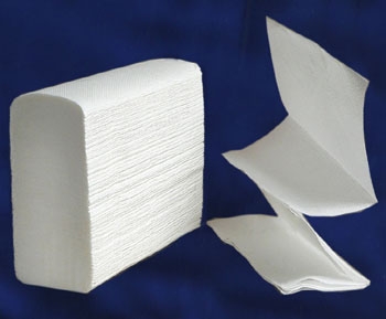 White Luxury Hand Towels Interfold 1ply x2860 v top