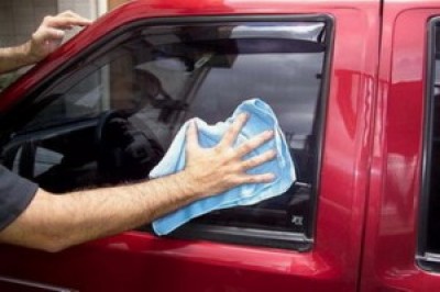 Window microfibre cloth (special construction for glass)