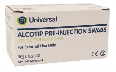 Alcotip Pre Injection Swabs