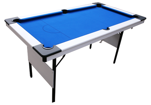 White Pro Foldaway Pool Table