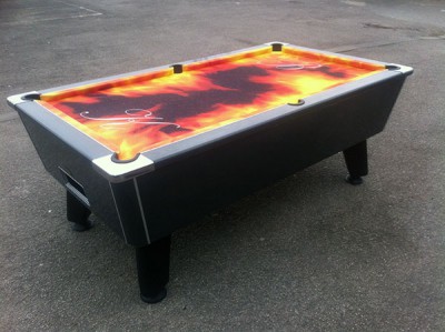 7ft Carbon Gloss Freeplay Pool Table