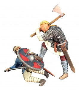 62122 W Britain Wrath of the Northmen Overwhelmed, Viking Striking Downed Saxon(62122) 