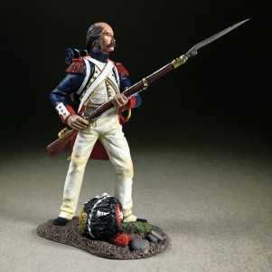 W Britain Soldiers 36169 Napoleonic Nassau Grenadier Standing Ramming 1815 