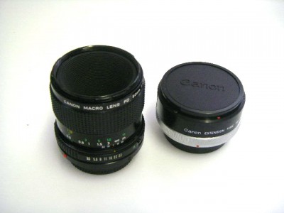 CANON MACRO FD 50mm f3.5 LENS & ENTENSION TUPE FD25***