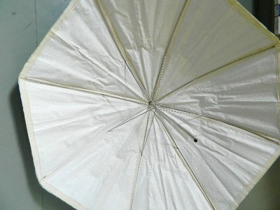 COURTNEY 1M WHITE/GOLD REVERSIBLE BROLLEY**