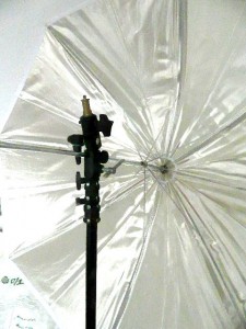 LASTOLITE 1M SILVER BROLLY+LASOLITE LIGHTING CLAMP* TRED GAMMA LIGHTING STAND***