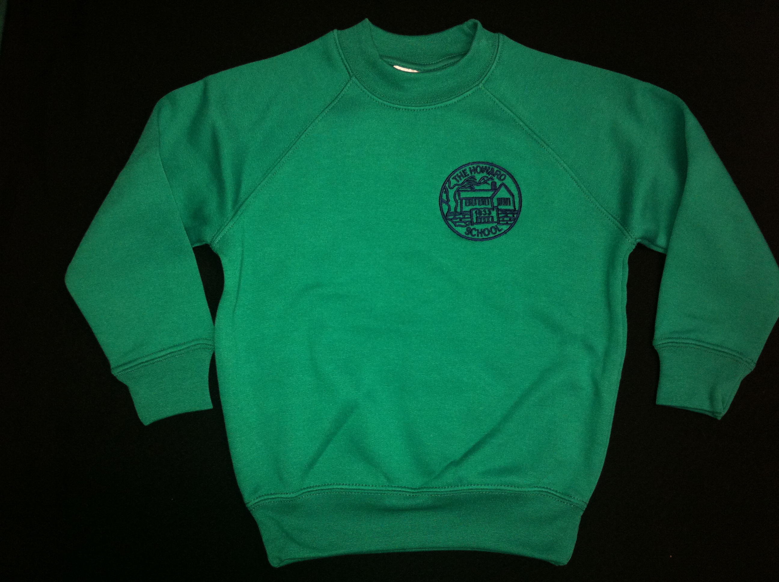 Howard school round neck sweatshirt with logo