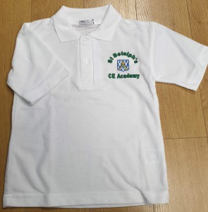 ST BOTOLPHS SCHOOL WHITE POLO WITH LOGO