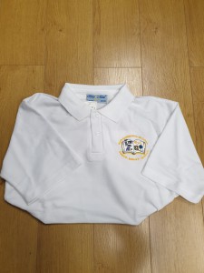 NORTH FEATHERSTONE WHITE POLO WITH LOGO