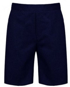 JUNIOR BOYS ZIP AND CLIP SHORTS NAVY