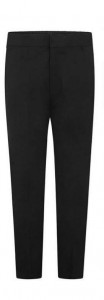 JUNIOR BOYS TROUSER ZIP AND CLIP BLACK