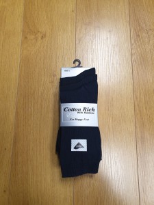 3 PACK NAVY ANKLE SOCKS