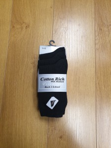 3 PACK BLACK ANKLE SOCKS