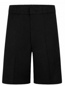 BOYS JUNIOR SHORTS ZIP AND CLIP BLACK