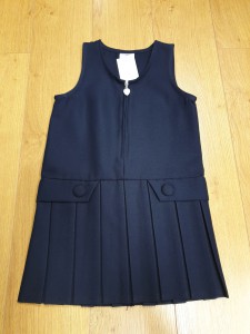 NAVY DROP WAIST PINAFORE