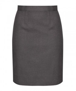 GREY PENCIL SKIRT