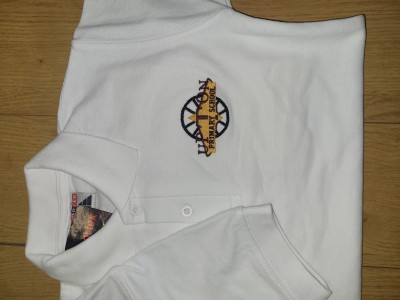 UPTON PRIMARY SCHOOL WHITE POLO WITH LOGO