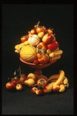 SELECTION OF CERAMIC ORCHARD AND EXOTIC FRUITS