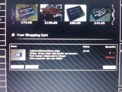 Your signs key features are now in the shopping cart