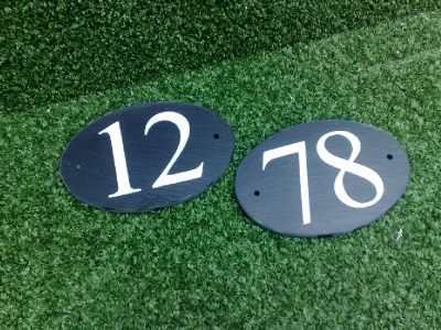 150mm oval house number