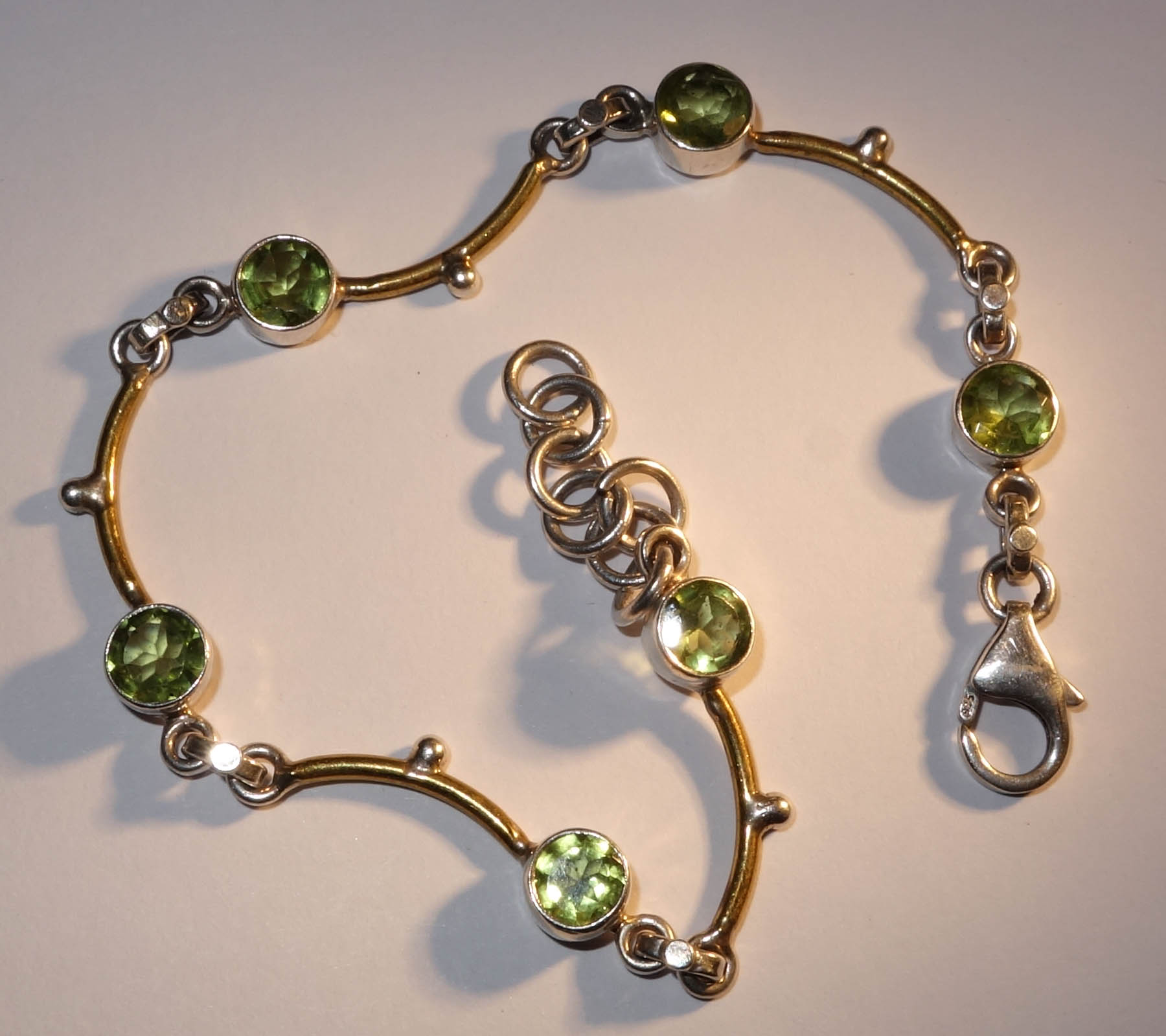 Bracelet Silver peridot