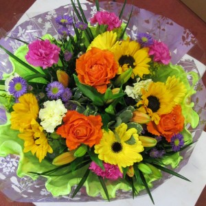 EPCC12 Jelly Bean Hand tied bouquet from £35