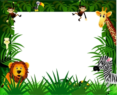 IN THE JUNGLE MAGNETIC DRY/WIPE WHITEBOARD