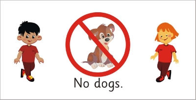 SAFETY SIGN - NO DOGS 1