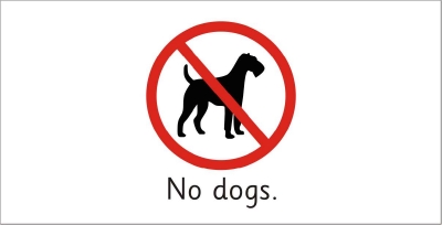 SAFETY SIGN - NO DOGS 3