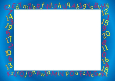 ALPHABET & NUMBERS MAGNETIC DRY/WIPE WHITEBOARD