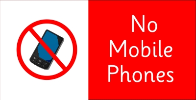 No mobile phones