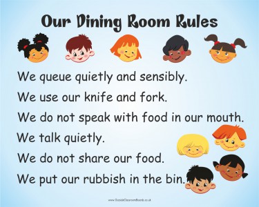 OUR DINING ROOM RULES 2
