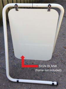 SPARE/REPLACEMENT PANEL FOR FREESTANDING FOLDING SWING SIGN