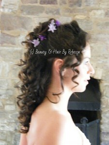 A variety of bridal hairstyles ranging from Pleats to curls, and loops