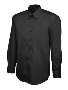 Mens Oxford Full Sleeve Shirt Black