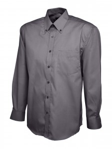 Mens Oxford Full Sleeve Shirt Charcoal