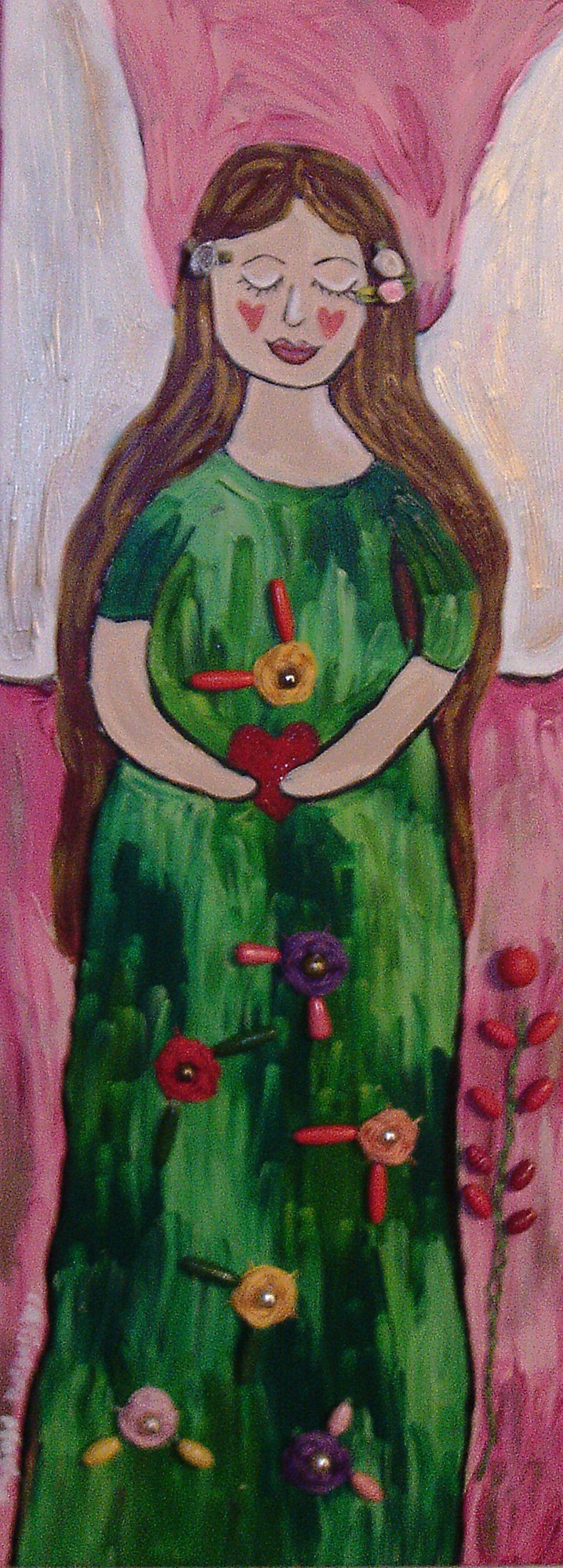 Angel of Love  acrylic painting on canvas 9