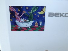 Quirky Hares taking a bath under the moon