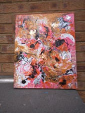 Butterflies in an orange Sky