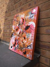 Butterflies in an orange Sky