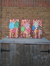 Leaves falling on Lollipop Trees