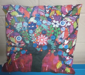 Colourful Tree cushion cover
